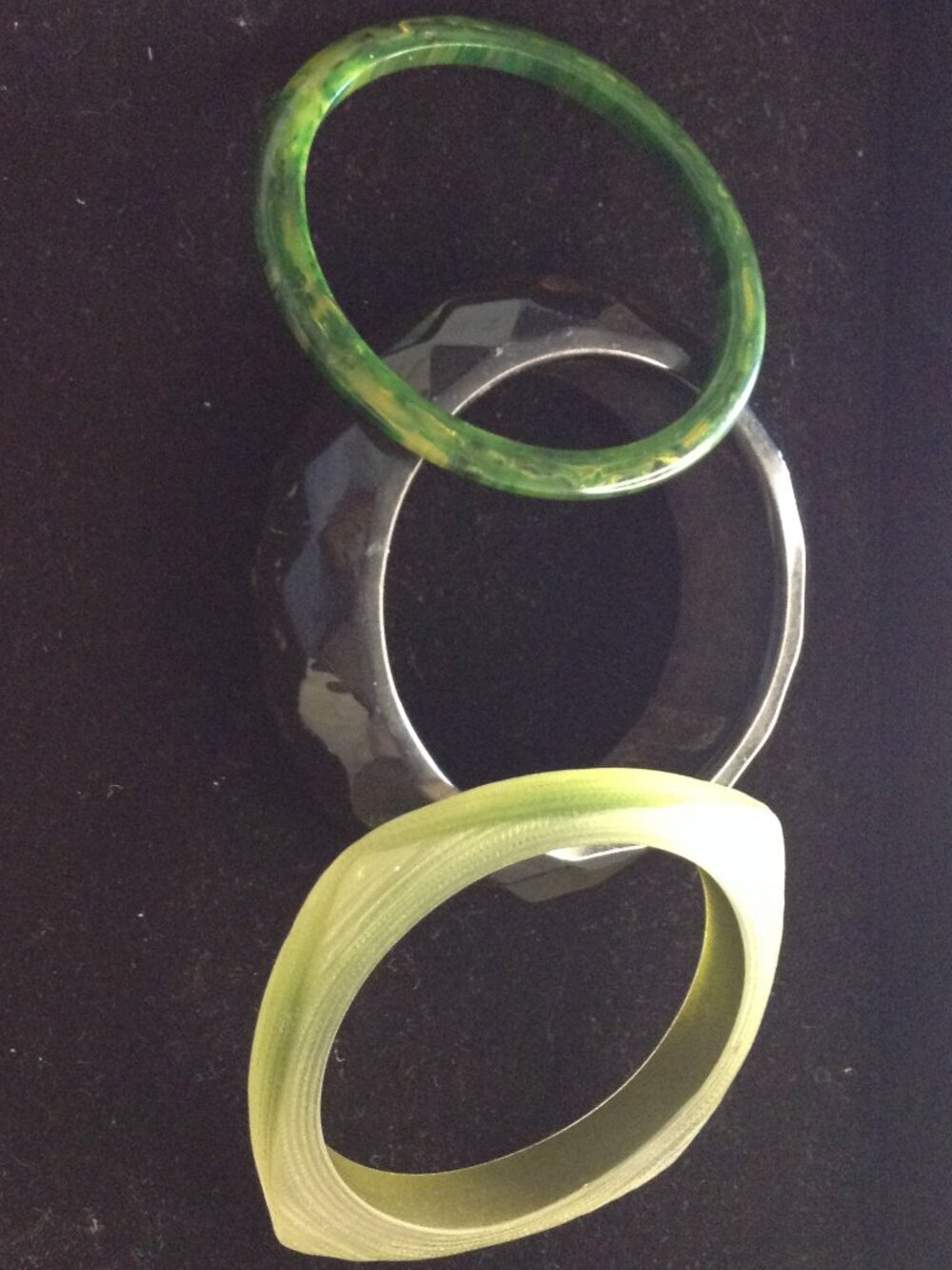VTG 80's Lot Lucite Bangle Bracelets Hippie Vibes Bohemian Free Spirited Groovy